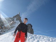 Саша Климов - довольный, после траверса Монблана