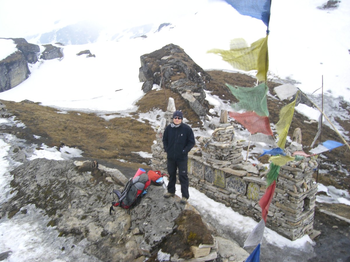 Юра Круглов на перевале Шиптона