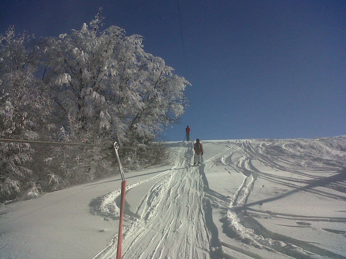 Трасса подъёмника на 26 км шоссе Ялта - Бахчисарай