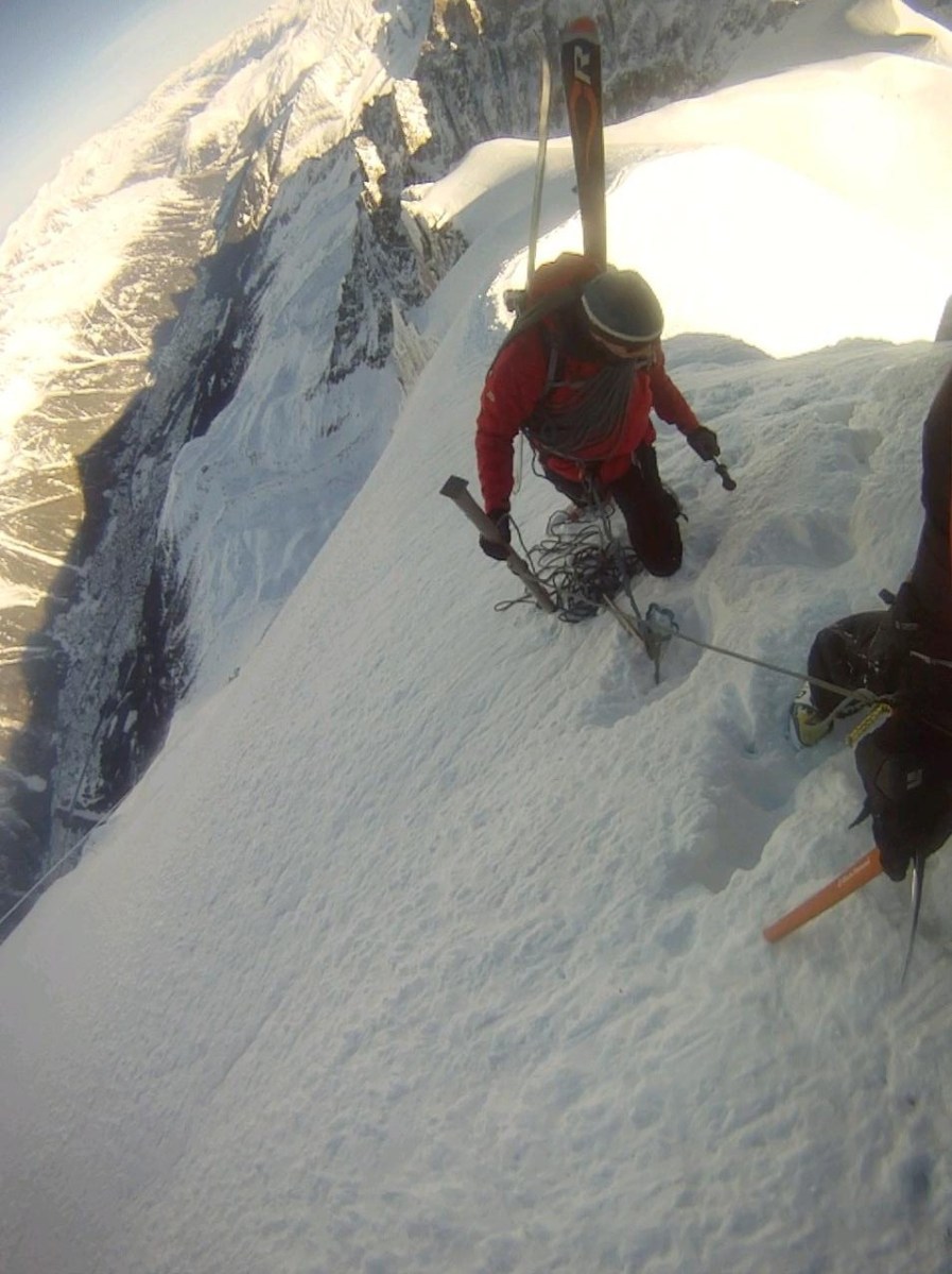 Спуск к Vallee Blanche
