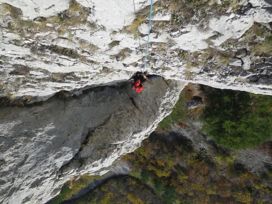 Толик Буд-Гусаим на первой верёвке