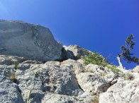 Юрий Круглов на участке R7-R8. Фото с пункта страховки R7