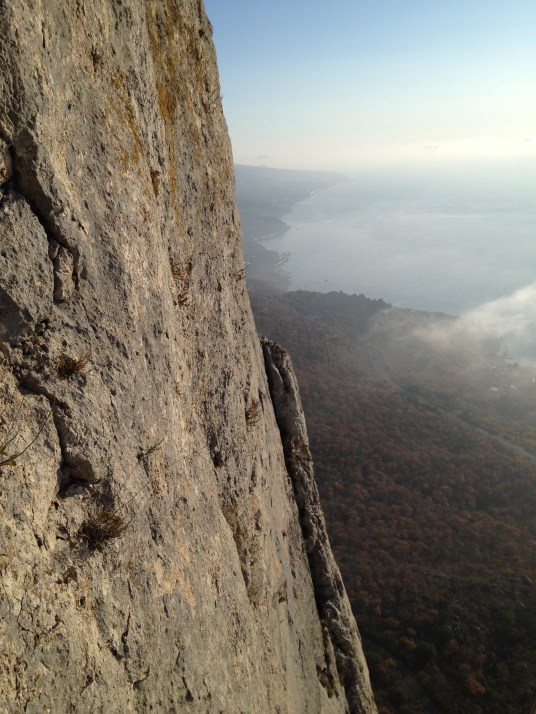 Вид с нашего маршрута в сторону "Стрелки"