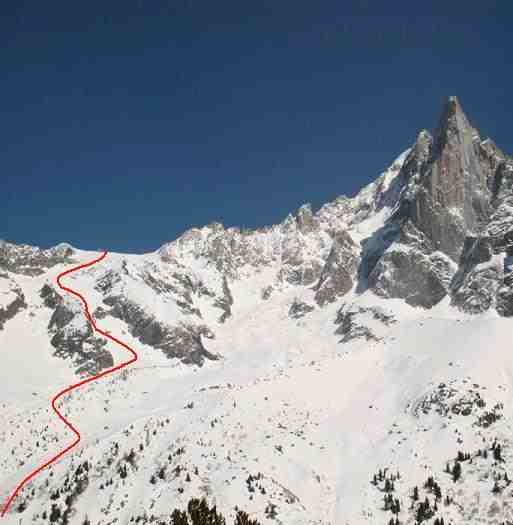 Aiguille des Grands Montets: Pas de Chèvre