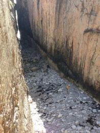 Патрик Добс разглядывает - высохли ли маршруты после отлива