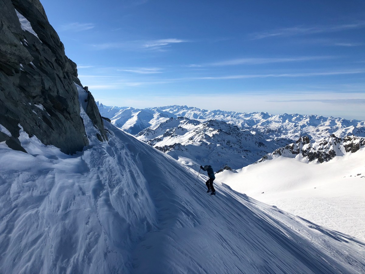 подъём с перевала Col de Gébroulaz